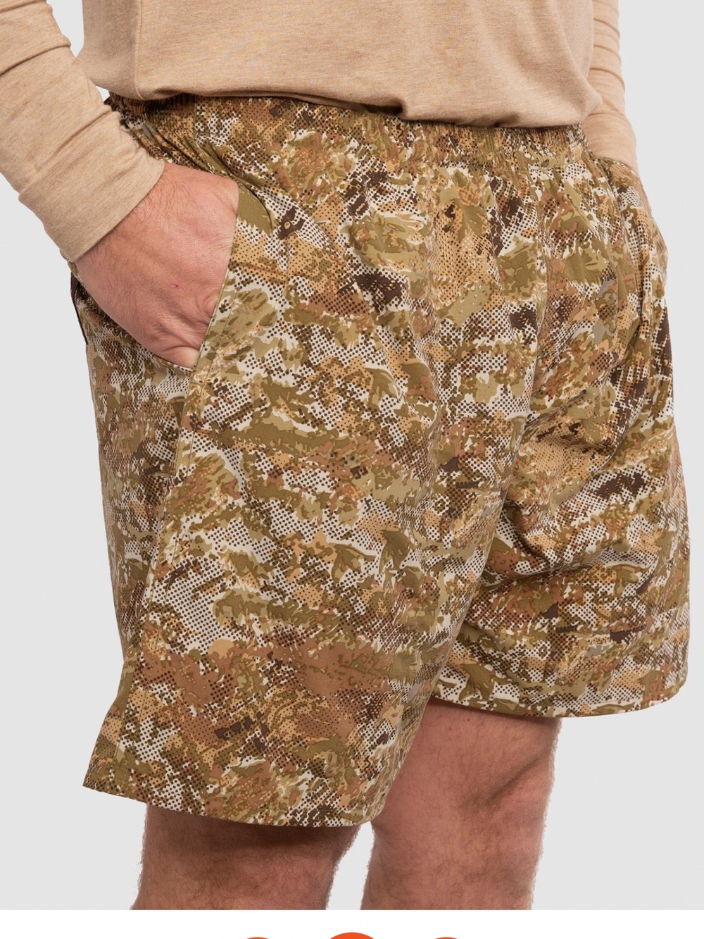 Duck Camp Camo Outdoor Shorts 7” new - Picture 3 of 5